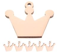 6 Pièces Médaille D’identification pour Chien, Couronne Métallique | Métal Lisse et Brillant, Accessoire Léger pour Collier, Harnais Lapin, Paquet, Récupération D’animal Perdu