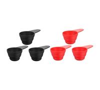 6 Pièces Mesurette à Manche Court avec Échelle, pour Café Cuisine | PP Plastique, Mesure Précise Polyvalente, Nettoyage Facile, Style Moderne Élégant, Usage Maison