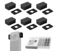6 pièces Mic Muff pour Insta360 X4 Protection Micro Coupe-vent, Microphone Pare-brise Mousse Coupe-Vent Filtre Coupe-Vent Extérieur Premium Couverture Anti-Humeur pour Insta360 X4
