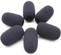 6 Pièces Microphone en Mousse Dense Pare-Brise Éponge Pare-Brise Mic Housse en Mousse Mic Muff pour Lightspeed ANR Casques