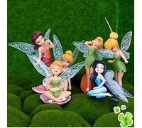 6 Pièces Mini Statue de Fée Décorations, Fées de Jardin Décorations Miniatures, pour Jardin Ornement Accessoires