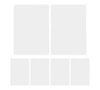 6 pièces Mini Tableau Blanc Effaçable à Sec A5 Portable pour étude | Plastique Blanc, Surface Mate Anti-Reflet, Prise Facile, Écriture Fluide, pour Exercices de Maths et Orthographe