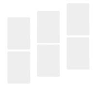 6 Pièces Mini Tableau Blanc Portable, Surface Mate sans Résidu | Effaçage Rapide sans Traces, Compact et Léger, pour Exercices D'orthographe et Démonstrations