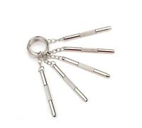 6 Pièces Mini Tournevis à Lunettes, Multifonction 4 en 1 Tournevis de Réparation de Poche pour Lunettes Portable avec Porte-Clés Mini Tournevi À Deux Bouts pour Montres Bijoux et Réparation de Jouets