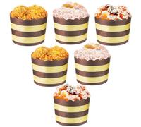 6 Pièces Modèle de Gâteau de Simulation Cupcake en PVC | Haute Fidélité, Texture Délicate, Résistant à Déformation et Décoloration, Jeux Éducatifs