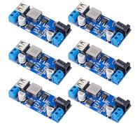 6 pièces Module de convertisseur abaisseur DC 12V 24V vers DC 5V 5A, convertisseurs abaisseurs avec port USB, module convertisseur abaisseur, module d'alimentation abaisseur réglable