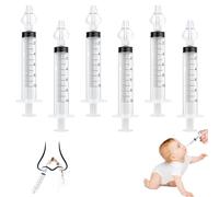 6 Pièces Mouché-Bébé Irrigateur Nasal Aspirateur Nasal En Silicone Sûr Outil De Nettoyage Du Nez avec Embouts En Silicone Doux Et Lavables