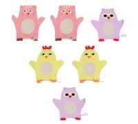 6 Pièces Moufles de Bain pour Garçon et Filles et Bébés en Coton | Texture Douce et Légère, Format Portable pour Maison ou Déplacement, Lot Pratique pour L’usage Quotidien Couleur Aléatoire