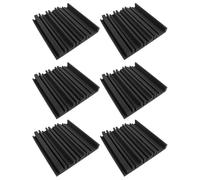6 Pièces Mousse D’isolation Phonique Large Bande, Panneau Mural PU | Absorption Sonore, du Bruit, Pose Facile et Retrait Simple, pour Piano, Batterie, Studio