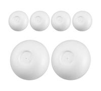6 Pièces Mousse pour Lanternes Artistiques, Boule Plate Blanche