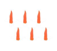 6 Pièces Nez de Bonhomme de Neige de Noël Orange en Vinyle