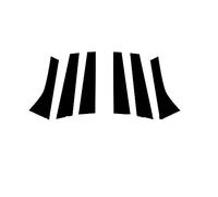 6 pièces noir brillant pilier poteaux fenêtre porte garnitures autocollant couverture Kits Auto For Ford Mondeo MK4 2008-2013 MK5/MK V 2014-2022 Pilier B de porte de voiture(Fit MK4 2008-2013)