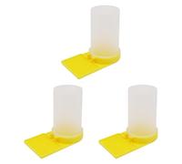 6 Pièces Nourrisseur Abeilles Système Abreuvement Entrée Ruche Distributeur Eau Trog PP Transparent Convient Apiculteurs Élevage, 3 Pièces