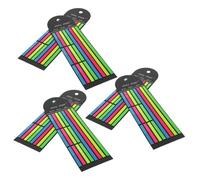 6 Pièces Onglets Fluorescents PET, Marquage Non Destructif | Transparents et Colorés, Repérage Rapide des Points Clés, pour Documents, Bureau et Préparation D’examen