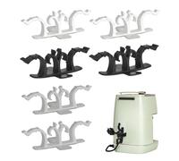 6 pièces Organisateur de Fil Electrique, Organiseur Cordon Câble Organisateur pour Appareils Électroménagers Compatible avec le Batteur sur Socle,Mélangeur, Cafetière (Noir, blanc, gris)