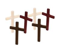 6 Pièces Ornementation de Croix Chrétienne, Présent Chrétien | Décoration de Croix, Bureau ou Intérieur, Finition Détaillée, Inspiration Religieuse Solide