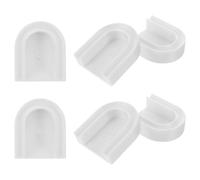 6 Pièces Outil Œil de Chat pour Ongles, Support de Doigt | Pla et Résine Synthétique, Blanc, Création Rapide de Motifs, Portable, Prise Ergonomique, Maison ou Salon