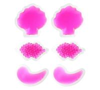 6 Pièces Pack Chaud-froid Réutilisable en Pvc, Forme Lèvres, Rouge | Thérapie Chaude ou Froide, Usage Multipurpose, pour Docteur et Trousse Secours, Relief Instantané