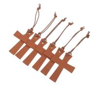 6 Pièces Page Biblique en PU Marron, Croix, pour Livres et Bibles | Marqueur Chrétien Discret, Usage Étude et Travail, Adapté à Plusieurs Formats, pour Enseignants et Église