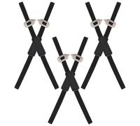 6 Pièces Page Élastique en PU Noir avec Pointeur Intégré pour Lecture | Lanière Extensible, Finition Lisse et Élégante, pour Journaux, Rapports et Manuels, Usage Bibliothèque