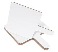 6 Pièces Pancarte à Main en Bois Blanc Double Face, pour École | Surface Réutilisable, Léger et Portable, pour Classes et Maison, Étudiants et Enseignants, Usage Dessin