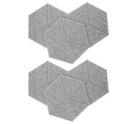 6 Pièces Panneau Acoustique Autocollant, Épais | Réduit L’écho Réflexions Sonores, Pose Simple, pour Bureaux à Domicile, Portes et Gym