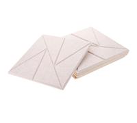 6 Pièces Panneau Acoustique en Polyester Beige, Studio et Bureau | Réflexions Sonores Bruit, Usage pour Podcasteurs et Streamers, Look Moderne