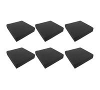 6 pièces Panneau Acoustique Insonorisant Mural 30x30x4,5cm PU ignifuge | Mousse à Marches, Réduit Écho et Bruit, pour Studio Maison, Gym, Salle de Diffusion