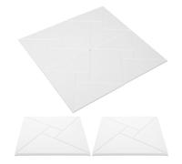 6 Pièces Panneau Acoustique Mural en Fibre de Polyester Blanc | Absorption Sonore L’écho, pour Podcast et Musique, Usage Intérieur Près des Murs et Portes