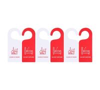 6 Pièces Panneau de Porte Double Face en PVC Ne Pas Déranger | Recto Verso Lisible, Communication Claire, Style Minimaliste Moderne, pour Chambre et Autres Lieux