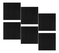6 Pièces Panneau Mural Acoustique Noir en Polyester, 9 Blocs | ’écho, Protection des Murs, Ajustement Personnalisé, pour Salle de Réunion et Salon
