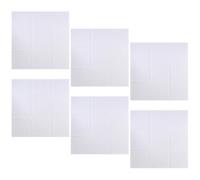 6 Pièces Panneaux Muraux Insonorisants 9 Blocs en Polyester Blanc | L’écho, Installation Facile, pour Podcast et coratif, Protège les Murs des Punaises