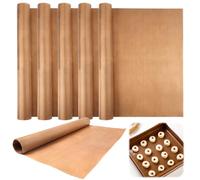 6 Pièces Papier Sulfurisé 40 x 60cm Papier Cuisson Reutilisable, Cuisson Reutilisable,Feuille De Cuisson, Papier Cuisson RéUtilisable, Réutilisable, Résistant à La Chaleur et Antiadhésif