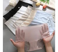 6 pièces/paquet Culottes transparentes élastiques ultra-fines et sexy pour femmes, taille petite, il est recommandé de commander 2 tailles au-dessus. L,M,XLÉtoffe