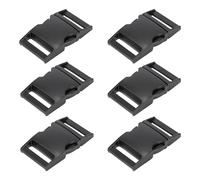 6 Pièces Paracord Bracelet Boucles 6 Pièces Métal Boucles À Dégagement Boucle De Ceinture, 1 Pouce Noir