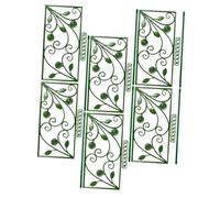 6 Pièces Paravent pour Jardinière Grimpante Soutien à l'escalade Support Plantes Grimpantes Treillis Extérieur Support d'escalade De Plantes des Stands Usine Plastique Vert