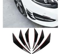 6 Pièces Pare-Chocs Avant Lèvre Spoiler Canards Kit, Voiture Pare-Chocs Avant Coupe-Vent Couteau Garnitures Barre Universelle, Pare-Chocs Coupe-Vent Couteau Garnitures Barre Avant¿Noir¿