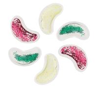 6 Pièces Patchs Oculaires en Gel en U 6,5cm Paillettes | Plastique Médical , Conception Anti-perforation, Réutilisable, pour Contour Sous-œil et Voyage