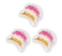 6 Pièces Patchs Oculaires Rafraîchissants en Gel, Pvc | U Forme, Pailleté, Soulage Fatigue, Réduit Gonflements et Ombres Couleur Aléatoire