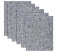 6 Pièces Patin Feutre Autocollant, 16x20 cm Tampon Pied de Chaise Meuble, Bande de Protection Autocollant Gris Clair