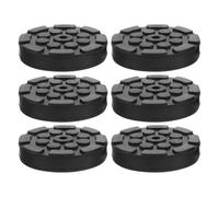 6 Pièces Patin Octogonal en Caoutchouc, Antidérapant | Absorption des Chocs, Surface Antiglisse, Protection du Dessous de Caisse, Adapté aux Crics D’atelier et Ponts Élévateurs