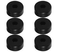 6 Pièces Patins D'isolation pour Haut-Parleur en Caoutchouc Noir, | Forme Ronde, Protection de Surface, Usage Home Studio et Cinéma Maison, pour Enceintes et Caissons