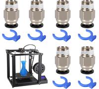 6 PièCes Pc4-M10 Connecteur Avec 6 Connecteurs Rapides Pneumatiques Circlip Bleu Raccord Pneumatique Connecteurs Pneumatiques Droits Connecteur Rapide Pour Les Fiches D'Imprimantes 3d