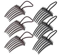 6 Pièces Peigne à Cheveux Duveteux pour Femmes, Plastique
