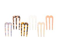 6 Pièces Peigne à Cheveux en U à Trois Dents, Style Vintage | Chignon et Queue en Bun, Maintien Sûr Antidérapant, Usage Bureau et Soirées