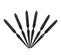 6 Pièces Peigne à Cheveux Trois Rangées, Noir, Poignée Confortable | ABS et Pp, Format Portable, Sectionnement Rapide, pour Cheveux Épais ou Fins, Usage Maison