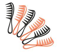 6 Pièces peigne curls wavy hair coifeuse enchevêtrement hair charms hair toppers comb coiffeuse coiffeur hair brush barbir brosse demelante cheveux bouclés outil de coiffure abdos Didiseaon