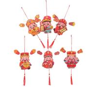 6 Pièces Pendentif Chinois du Dieu Richesse pour Nouvel an 2024
