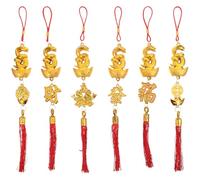 6 Pièces Pendentif Serpent du Nouvel an Chinois