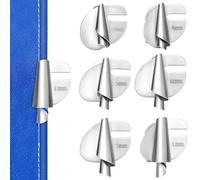 6 Pièces Pied Ourleur Roulé pour Machine à Coudre, Acier Argenté | Ourlet Roulé, Bords en Spirale pour Finitions de Tissu, Usage Maison, Débutants et Quilteurs